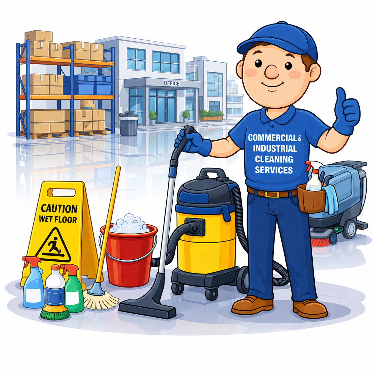 Icono para Limpieza Comercial e Industrial